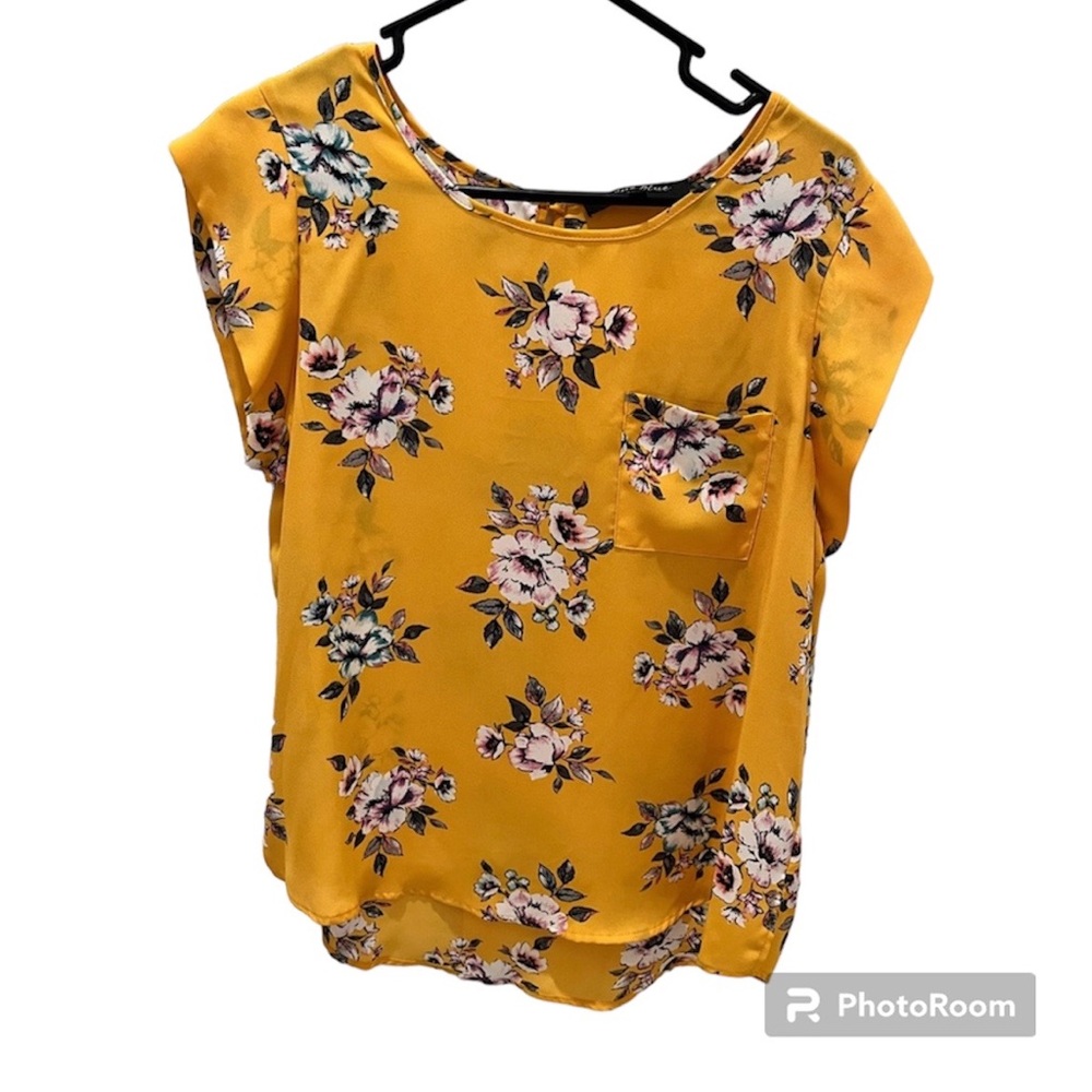 Yellow floral top